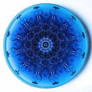 4 INCH
ROUND GLASS COASTER
BLUE 2